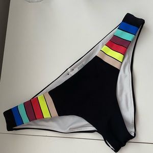 Colorful bikini bottom small victoria secret